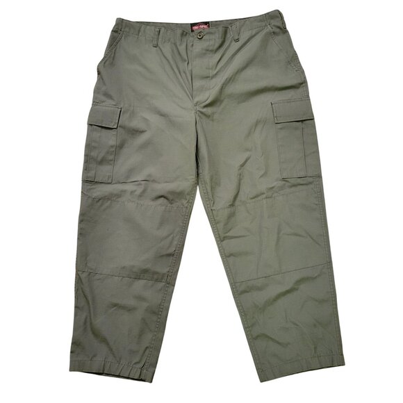 Tru Spec Professional Grade Cargo Pants 2XL Long Olive Green Durable Adjustable - Picture 1 of 9